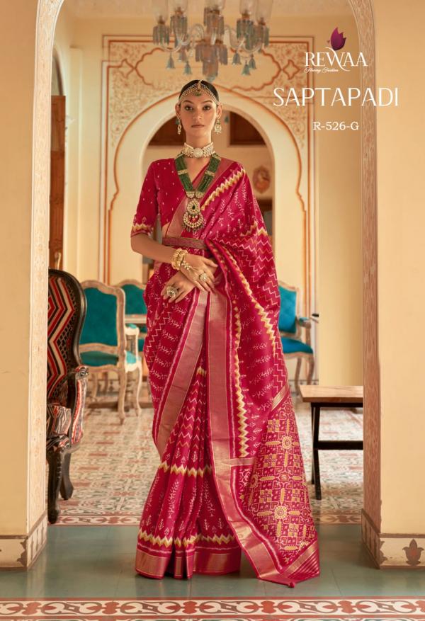 Rewaa Saptapadi Designer Patola Silk Saree Collection